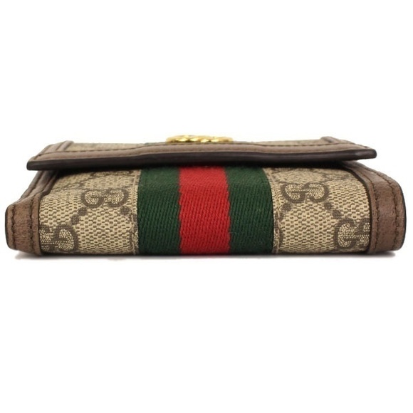 Gucci W Hook Wallet Ophdia Black GG Supreme Wallet Shri - Picture 1 of 6